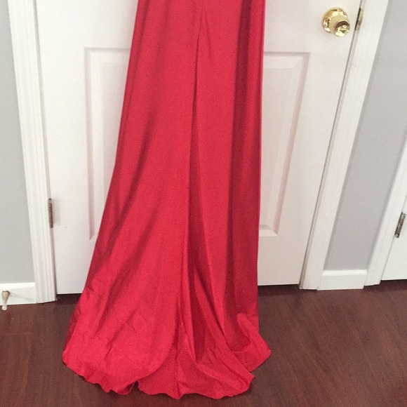Mori Lee gorgeous red gown. Worn once! - Picture 5 of 8